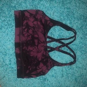 Patterned Lululemon energy bra